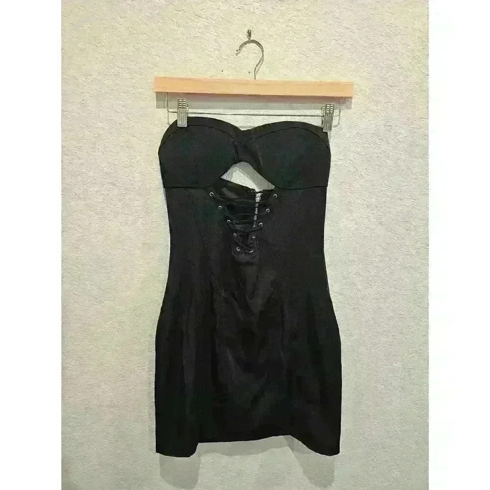I. AM. GIA SUBRA CORSET DRESS BLACK SIZE SMALL - Picture 3 of 7